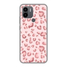 Чехол с розовым рисунком для Xiaomi Poco C50 (Розовый леопард)