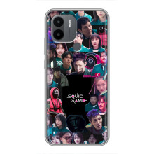 Чохол Гра в кальмара для Xiaomi Poco C50 – Колаж гра кальмара
