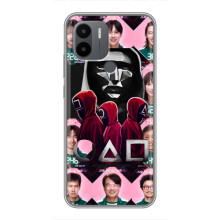 Чохол Гра в кальмара для Xiaomi Poco C50 – Персонажі гри кальмара