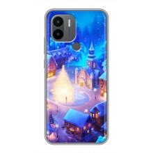 Рождественские Чехлы для Xiaomi Poco C50 (VPrint) (Рождественский город)