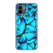 Силиконовый бампер с картинкой животных для Xiaomi Poco C50 (Крылья бабочек)