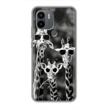Силіконовий чохол з КАРТИНКАМИ літо для Xiaomi Poco C50 (AlphaPrint) (Жирафи в окулярах)