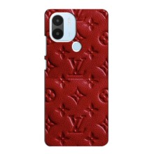 Текстурный Чехол Louis Vuitton для Поко с50 (Красный ЛВ)