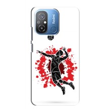 Чехлы с принтом Спортивная тематика для Xiaomi POCO C55 (Волейболист)