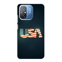 Чехол Флаг USA для Xiaomi POCO C55 (USA)