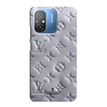 Текстурный Чехол Louis Vuitton для Поко С55 (Белый ЛВ)