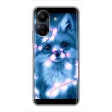 Чехлы с картинкой Лисички для Xiaomi POCO C65 (VPrint) (Яркая лисичка)