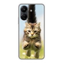 Чехлы с Котиками для Xiaomi POCO C65 (VPrint) (Прыжок кота)