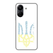 Чехлы для Xiaomi POCO C65  Укр. Символика (AlphaPrint) (Герб из букв)