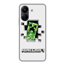 Чохол Майнкрафт на Xiaomi POCO C65 (AlphaPrint) Minecraft (кріпер Майнкрафт)