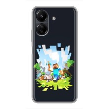 Чохол Майнкрафт на Xiaomi POCO C65 (AlphaPrint) Minecraft (персонажі Minecraft)