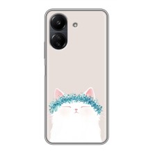 Чехол на тематику: Коты для Xiaomi POCO C65 – Белый котик