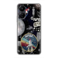 Силиконовый бампер с принтом "Наса" на Xiaomi POCO C65 – Art nasa