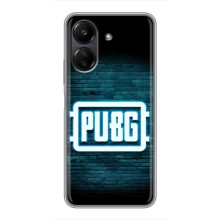 Чехол PUBG для ПОКО С65 (AlphaPrint) (Лого PUBG)