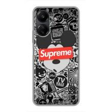 Чохол з Брендами одягу на Поко С65 – Supreme Маус