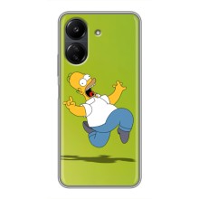 Чехол с Симпсонами для Xiaomi POCO C65 (VPrint) (Гомер Симпсон)