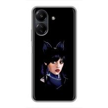 Чехлы Венсдей на Xiaomi POCO C65 Уэнсдей (AlphaPrint) (серьезная Уэнздей)