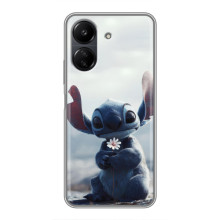 Чохол з малюнком Стіч для Xiaomi POCO C65 – Стіч з квіткою