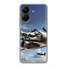 Чехол с мемом Тралалело тралала на Xiaomi POCO C65 (Бомбардиро крокодило)