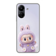 Чохол з принтом Лабубу для Xiaomi POCO C65 – Фіолетовий Лабубу