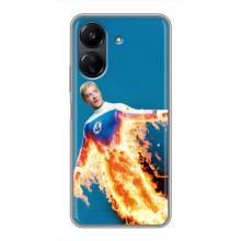 Чохол з принтом Фантастична четвірка для Xiaomi POCO C65 – Людина-факел