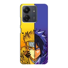 Купить Чехлы на телефон с принтом Anime для Поко С65 (Naruto Vs Sasuke)