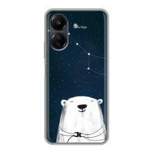 Силиконовый бампер с картинкой животных для Xiaomi POCO C65 – Медведица