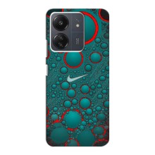 Силиконовый Чехол на Xiaomi POCO C65 с картинкой Nike (Найк зеленый)