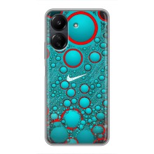 Силиконовый Чехол на Xiaomi POCO C65 с картинкой Nike (Найк зеленый)