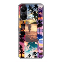 Силиконовый чехол с КАРТИНКАМИ лето для Xiaomi POCO C65 (AlphaPrint) (Летний отпуск)