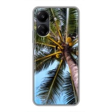 Силиконовый чехол с КАРТИНКАМИ лето для Xiaomi POCO C65 (AlphaPrint) (Пальма)