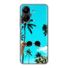 Силиконовый чехол с КАРТИНКАМИ лето для Xiaomi POCO C65 (AlphaPrint) (Взгляд лето)