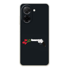 Чехлы (ART) Цветы на Xiaomi Poco C71 (VPrint)