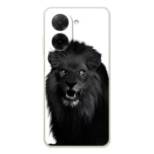 Чохли з картинкою животних Xiaomi Poco C71 (Чорний ЛЕВ)