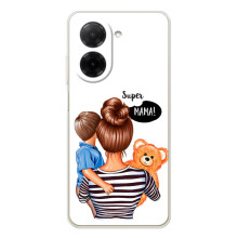 Чохол з друком для Xiaomi Poco C71 - (Мама з дитинкою) (AlphaPrint) (Мама з синочком)