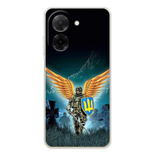 Чехлы с картинкой ЗСУ для Xiaomi Poco C71 (AlphaPrint) (Солдат ЗСУ)
