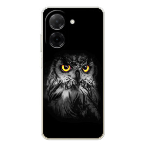 Чехлы с принтом СОВЫ для Xiaomi Poco C71 – Сова на чёрном
