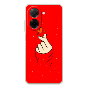 Чехлы (Знак сердечка) на Xiaomi Poco C71 – Сердце на красном