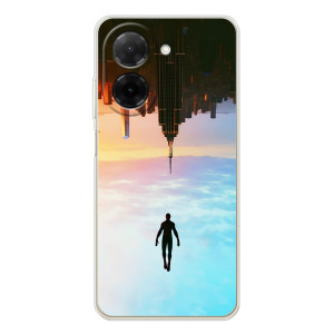 Чехол с человеком пауком для Xiaomi Poco C71 - (AlphaPrint)