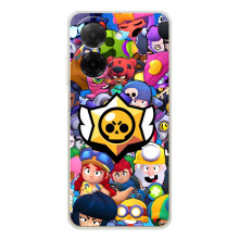 Чехол для Xiaomi Poco C71 Бравл Старс (VPrint) – Лого Brawl Stars