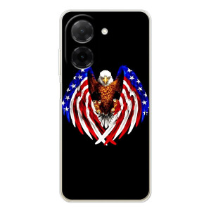 Чохол Прапор USA для Xiaomi Poco C71 – Крила США