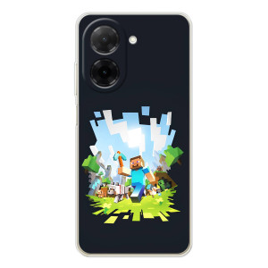Чохол Майнкрафт на Xiaomi Poco C71 (AlphaPrint) Minecraft
