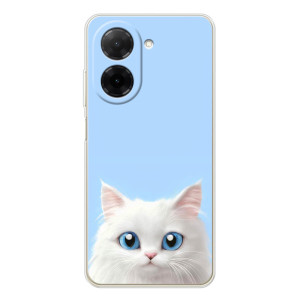 Чехол на тематику: Коты для Xiaomi Poco C71 – Белый кот