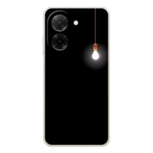 Чохол з картинками на чорному фоні для Xiaomi Poco C71 – Лампочка