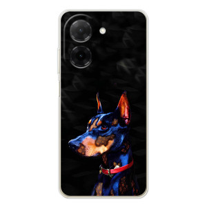 Бампер для Xiaomi Poco C71 з картинкою "Песики" (Собака Мопсік)