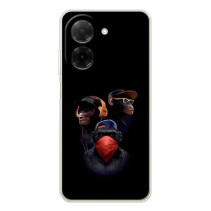 Чехол с Обезьянами Xiaomi Poco C71 - (AlphaPrint)