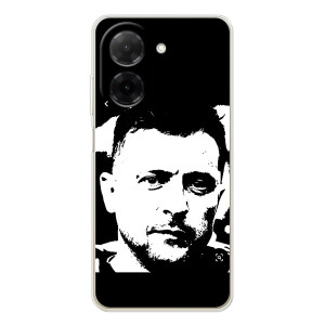 Чехол для Xiaomi Poco C71 (AlphaPrint - с принтом Зеленского)