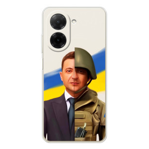Чехол для Xiaomi Poco C71 (AlphaPrint - с принтом Зеленского)