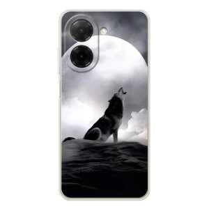 Чехол с Волком на Xiaomi Poco C71 – Волк и луна