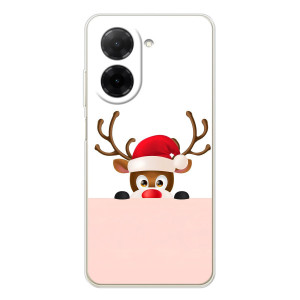Чехол Санта Клаус для Xiaomi Poco C71 – Олененок